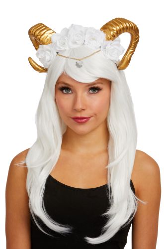 Gilded Rams Horns Headpiece