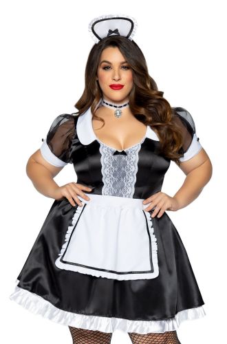 Classic French Maid Plus Size Costume
