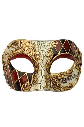 Jester's Vibrato Venetian Half Mask