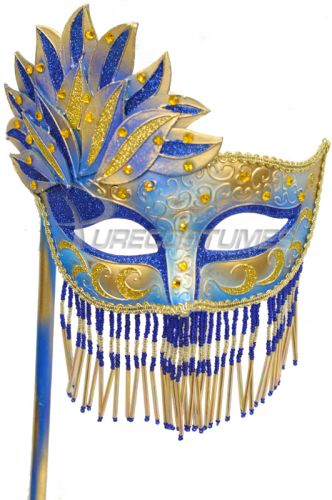 Bellisima Festa Mask (Blue/Gold)