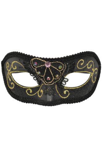 Pavone Masquerade Mask (Black)