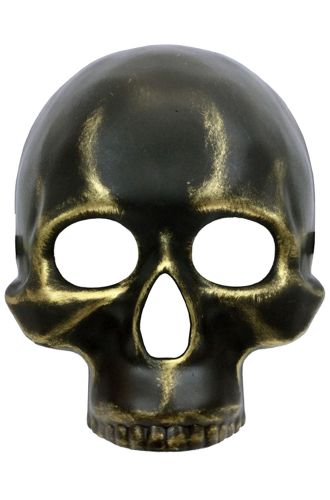 Metallic Skull Mask (Gold)