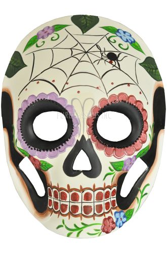 Calavera Masquerade Mask (Spiderweb)
