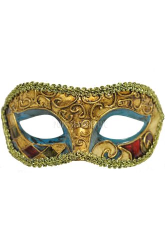 Zealous Extravagance Mardi Gras Mask (Blue)