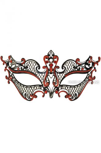 Royal Guard Venetian Mask (Black/Red)