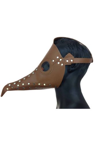 Studded Umber Plague Doctor Mask