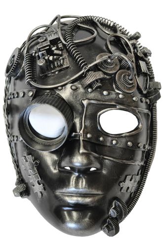 Steampunk Inventor Mask (Silver)