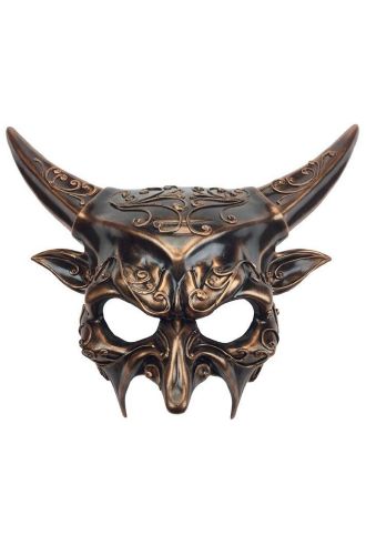 Enchanted Horned Goblin Half Mask