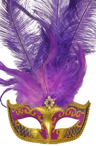 Colombina Festa Venetian Mask (Purple)