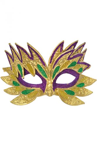 Fiery Angel Mardi Gras Mask (Purple)