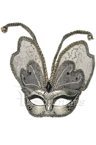 Venetian Butterfly Mask (Silver)