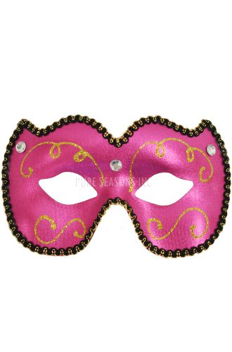 Mardi Gras Eye Mask (Hot Pink)