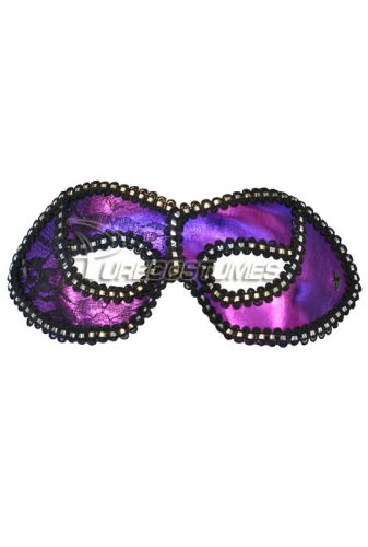 Mysterious Lace Masquerade Eye Mask (Purple)