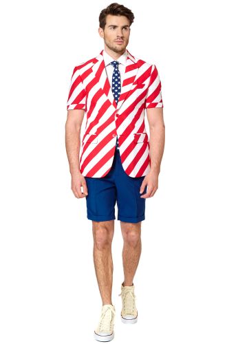 United Stripes Summer Suit Adult Costume