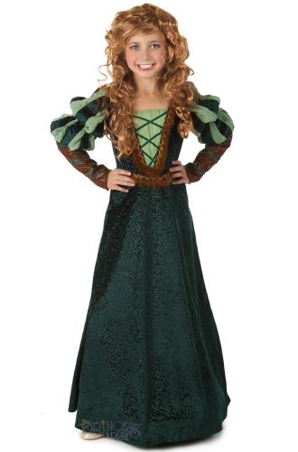 Green Forest Princess Child Costume