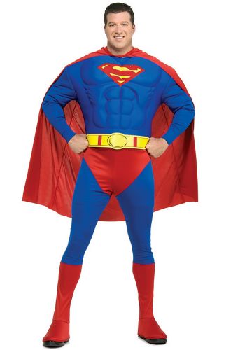 Superman Deluxe Muscle Chest Plus Size Costume