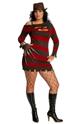 A Nightmare on Elm Street Secret Wishes Miss Krueger Plus Size Costume