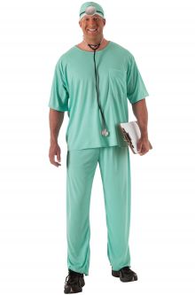Medical Doctor Scrubs Plus Size Costume