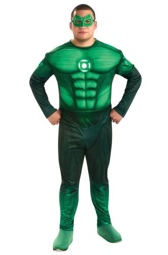 DC Comic's Green Lantern Deluxe Muscle Chest Hal Jordan Plus Size Costume