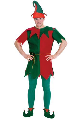 Festive Elf Tunic Adult Costume
