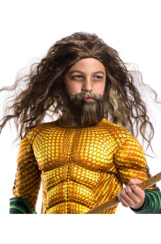 Aquaman Child Wig & Beard Set