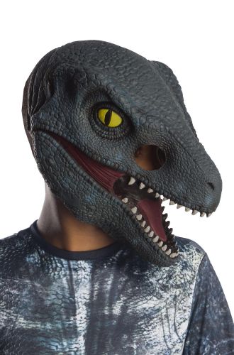 Velociraptor Blue 3/4 Child Mask
