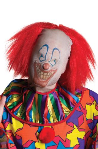 Scary Clown Mask and Wig