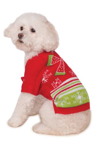 Ugly Sweater With Bow Pet Costume