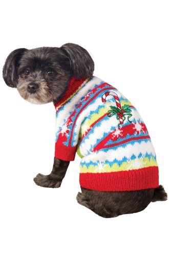 Candy Cane Sweater Pet Costume