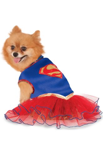 Supergirl Tutu Dress Pet Costume