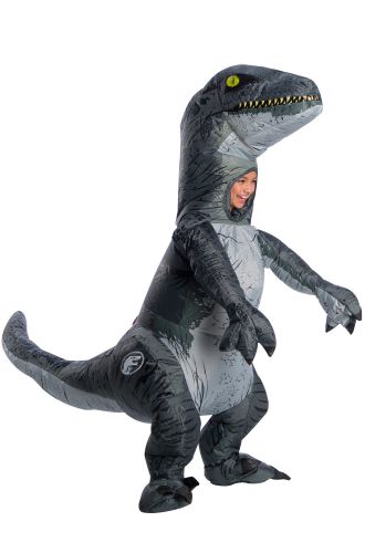 Velociraptor Blue Inflatable Child Costume