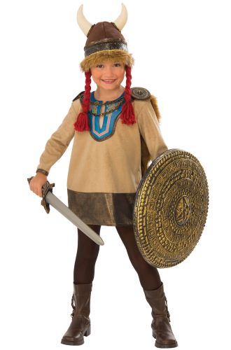 Brave Viking Girl Child Costume