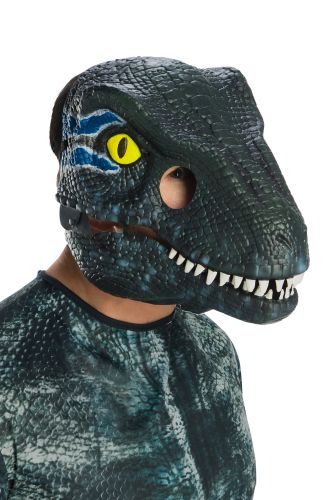 Velociraptor Blue Movable Jaw Adult Mask