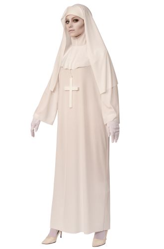 Scary White Nun Adult Costume
