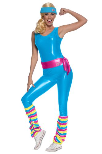 Deluxe Exercise Barbie Adult Costume