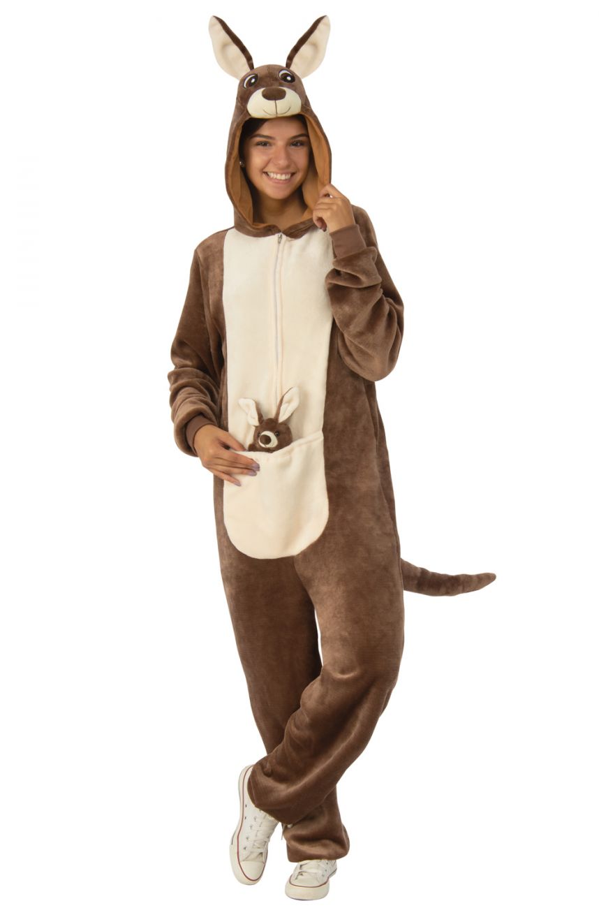 Kangaroo Infants Unisex Brown Zoo Animal Halloween Costume 