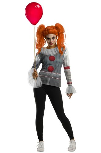 Female Pennywise Adult Costume Top