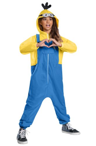 Minion Oversized Hooded Jumpsuit Child Costume