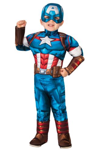 Superhero Adventures Deluxe Captain America Toddler Costume
