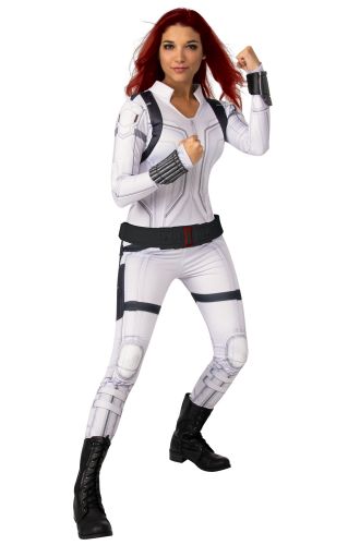 Black Widow Movie Deluxe White Black Widow Adult Costume