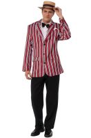 20s Barber Shop Mens Fancy Dress 1920s Boater Jacket Adults Mary Poppins Costume