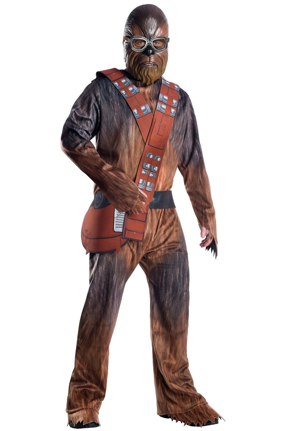 Star Wars Chewbacca Costume Mens Medium Large Adult Cosplay Bandolier Mask New