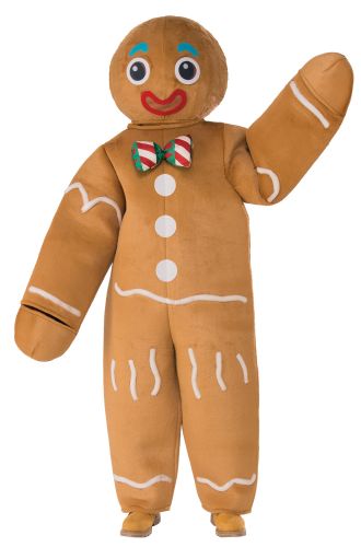 Gingerbread Man Mascot Adult Costume