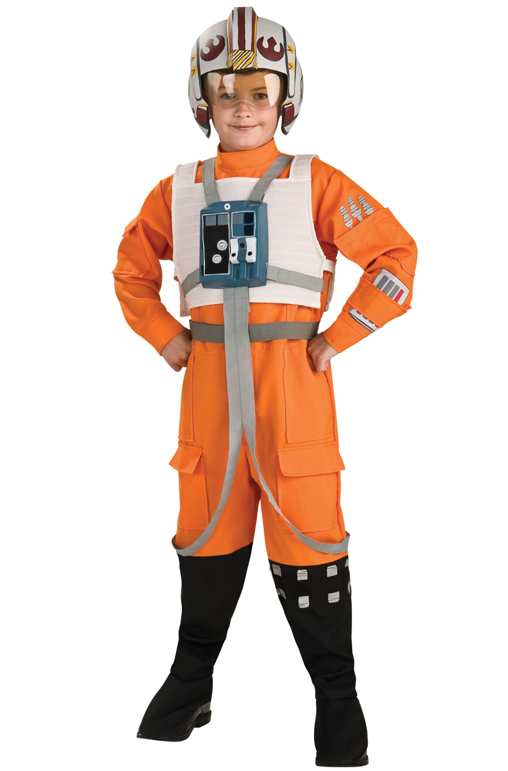 Details about   New STAR WARS X-Wing Fighter Pilot Costume L 10-12 