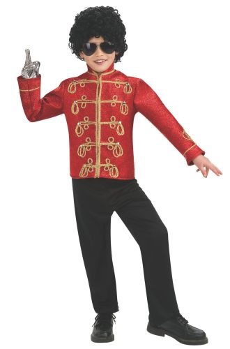 Michael Jackson Deluxe Red Military Jacket Child Costume
