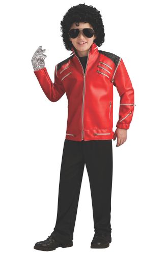 Michael Jackson Deluxe Red Zipper Jacket Child Costume