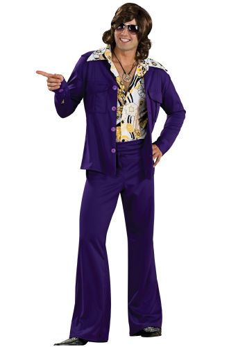 Leisure Suit (Purple) Adult Costume