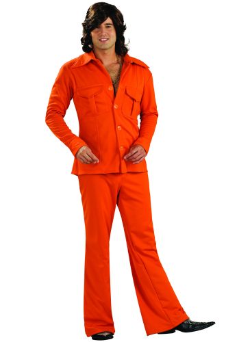 Leisure Suit (Orange) Adult Costume