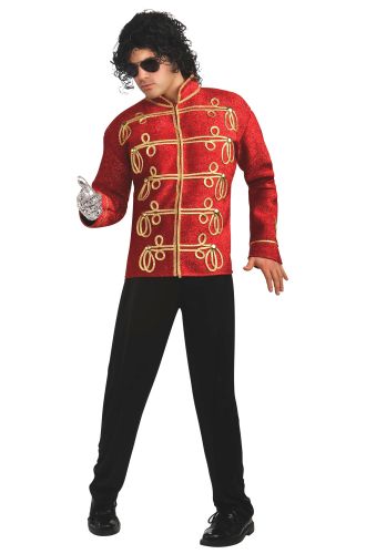 Michael Jackson Deluxe Red Military Jacket Adult Costume