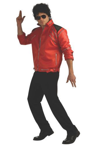 Michael Jackson Deluxe Red Zipper Jacket Adult Costume